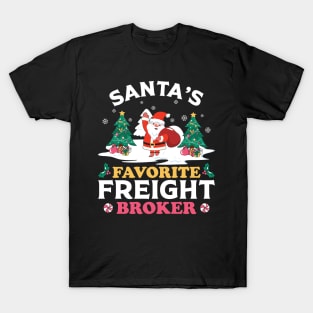 Santas Favorite Freight Broker T-Shirt